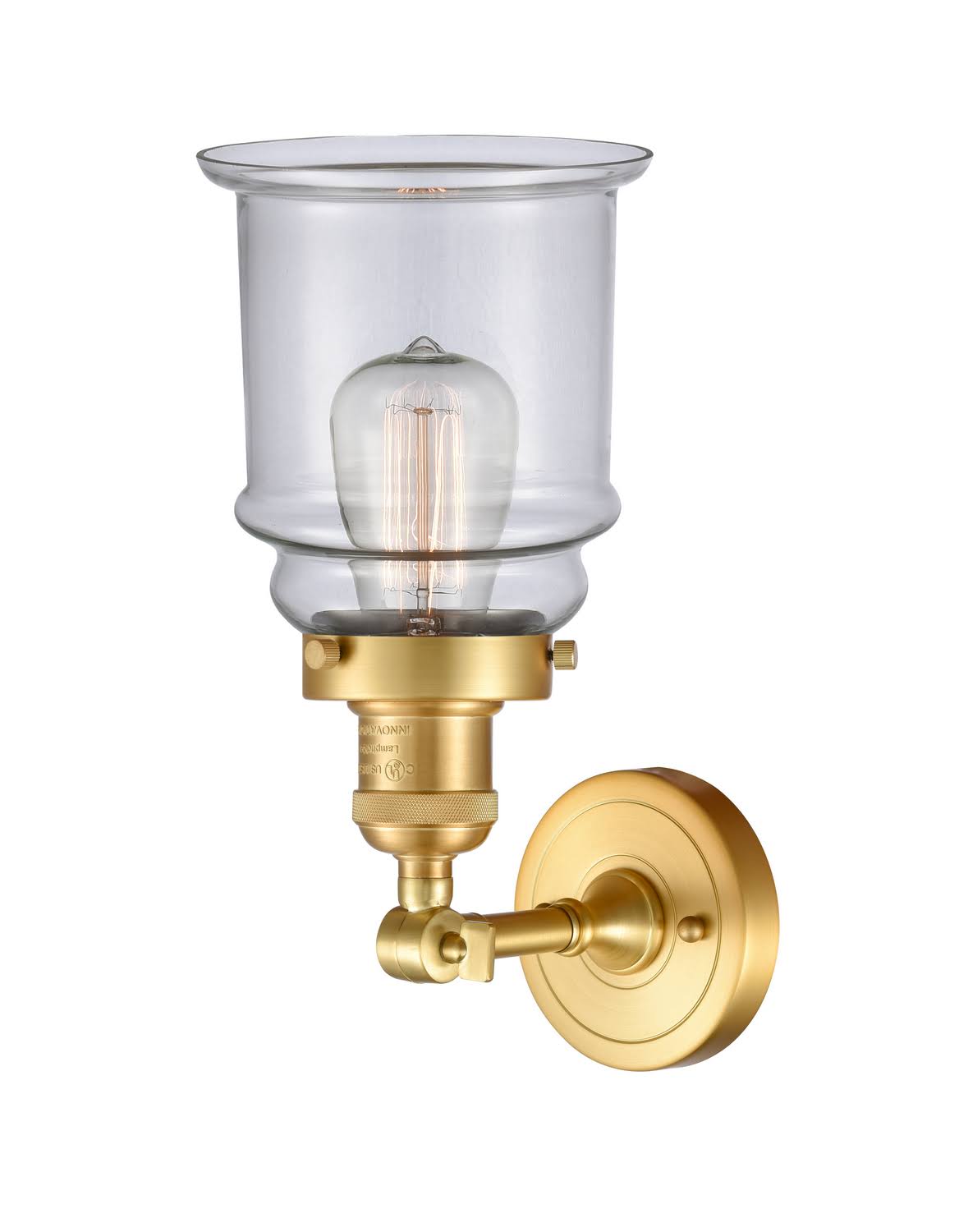Satin Gold 1 Light Sconce D9778