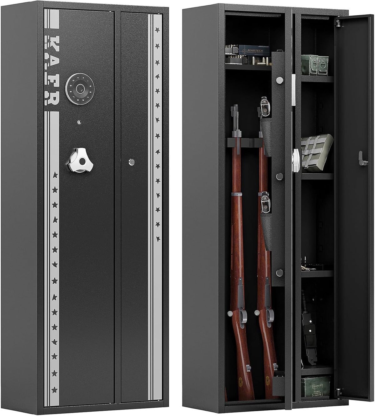 4-5 Gun Safe with Removable Shelf and Gun Rack R215