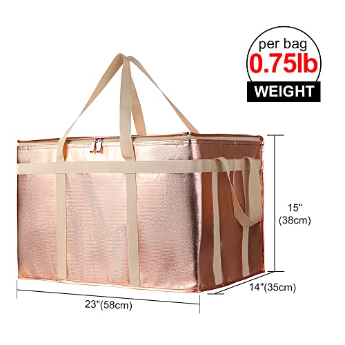 Insulated Food Delivery Bag, Black-Red, 1Pk W22223