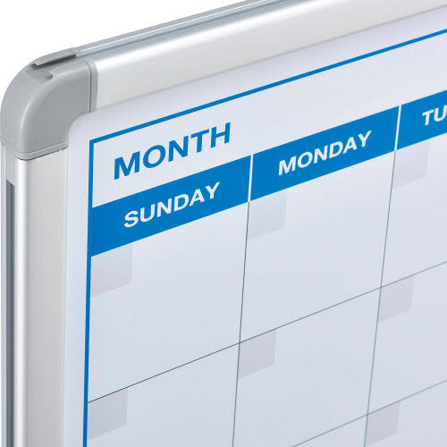 Magnetic Dry Erase Calendar Board 36 x 24 in. G154