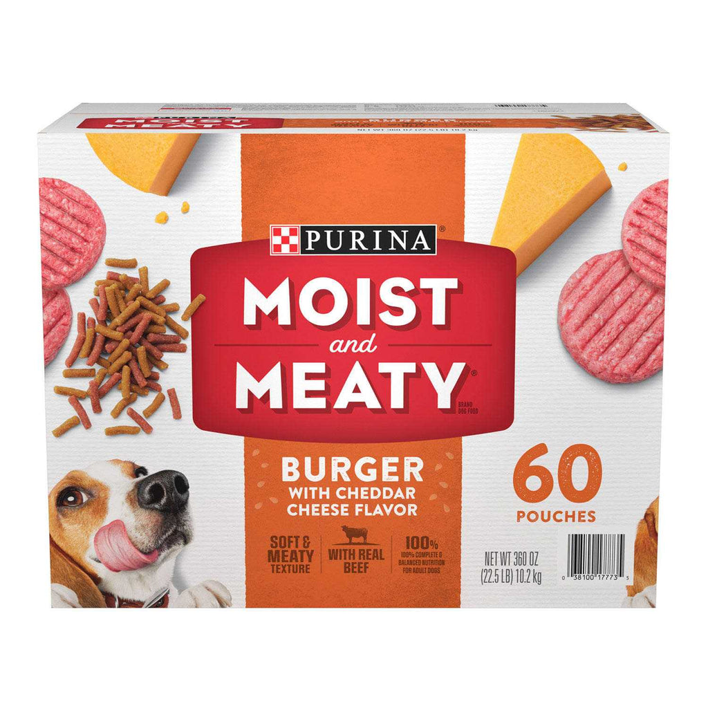 Moist & Meaty Burger with Cheddar Cheese Flavor Dry Dog Food L29408