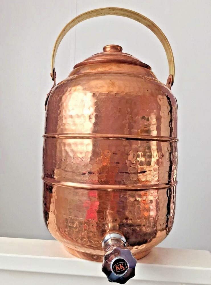 Copper 3.6 gal Water Pot Dispenser Storage Tank with Tap P13451
