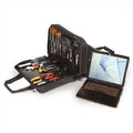 Black Double Zipper Tool/Laptop Case V44547