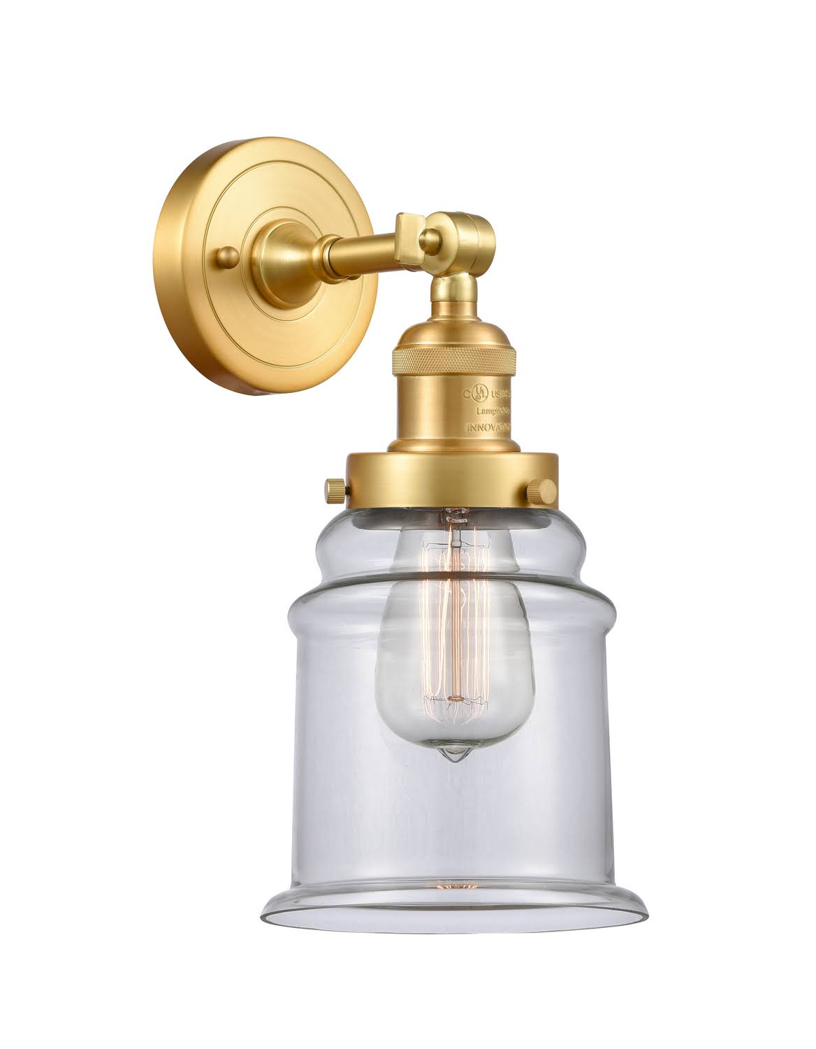 Satin Gold 1 Light Sconce D9778