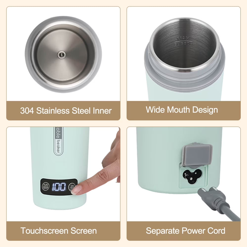 Portable Electric Kettle 350ml Stainless Steel W773221