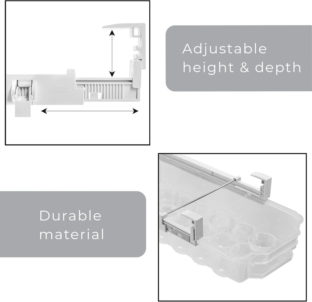 Clear Plastic Egg Drawer Set of 2 G218
