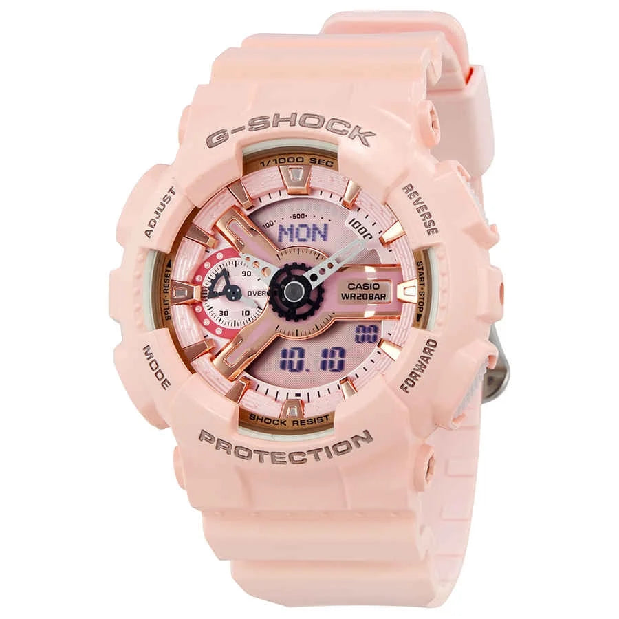 Pink Analog Digital Watch J841