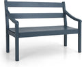 2-Person Acacia Wood Bench with Backrest and Armrest G948