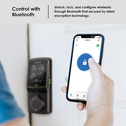 Satin Nickel Smart Door Lock with Touchscreen Keypad K591292