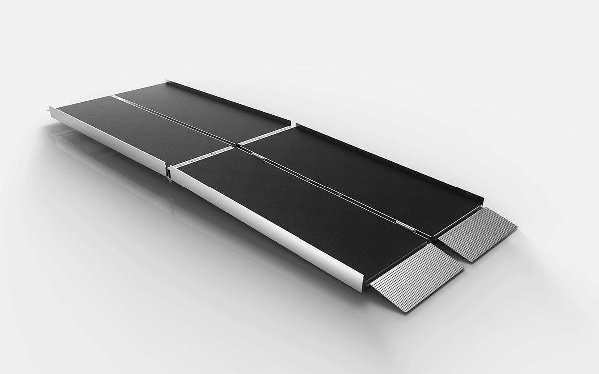 Suitcase Trifold Portable Ramp with Slip-Resistant Surface, 8 Foot X27184