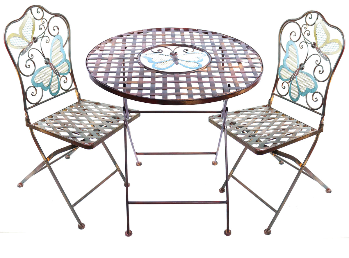 Alpine Butterfly Table and Two Chairs Bistro Set N51565
