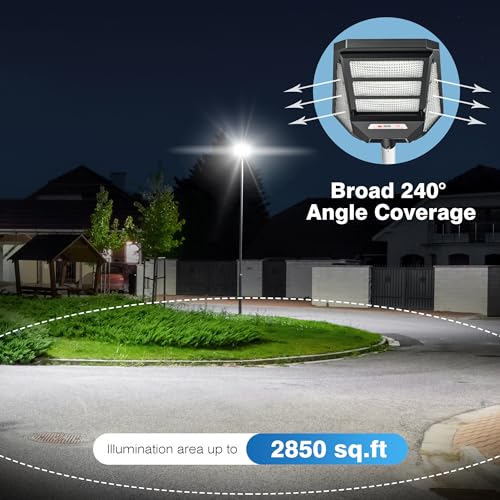 2400W Solar Street Lights Outdoor Waterproof 7000K LED B14709