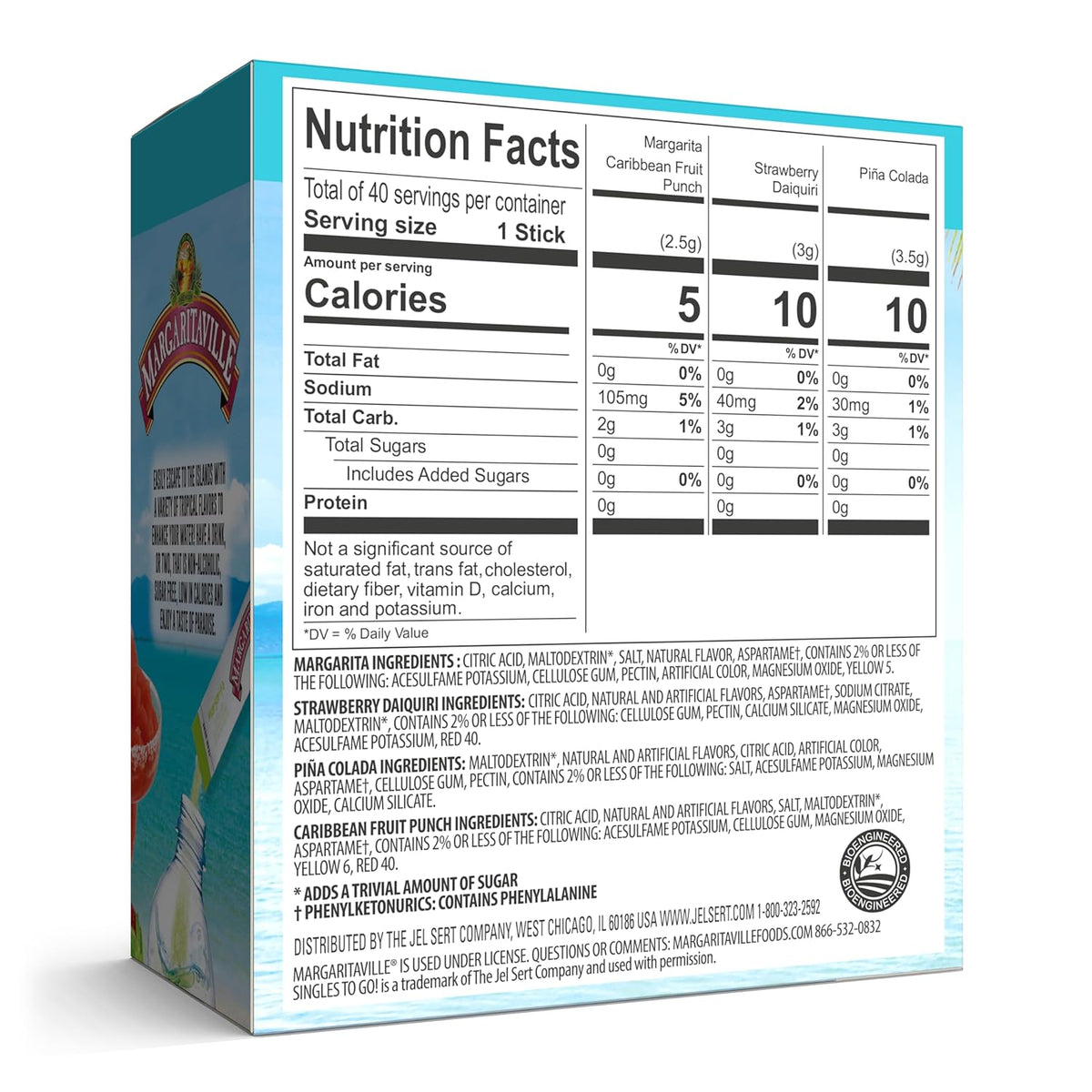 Variety Pack Water Drink Mix, 40 Single Servings T503