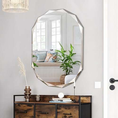 20x28 inch Beveled Edge Frameless Bathroom Mirror T599025