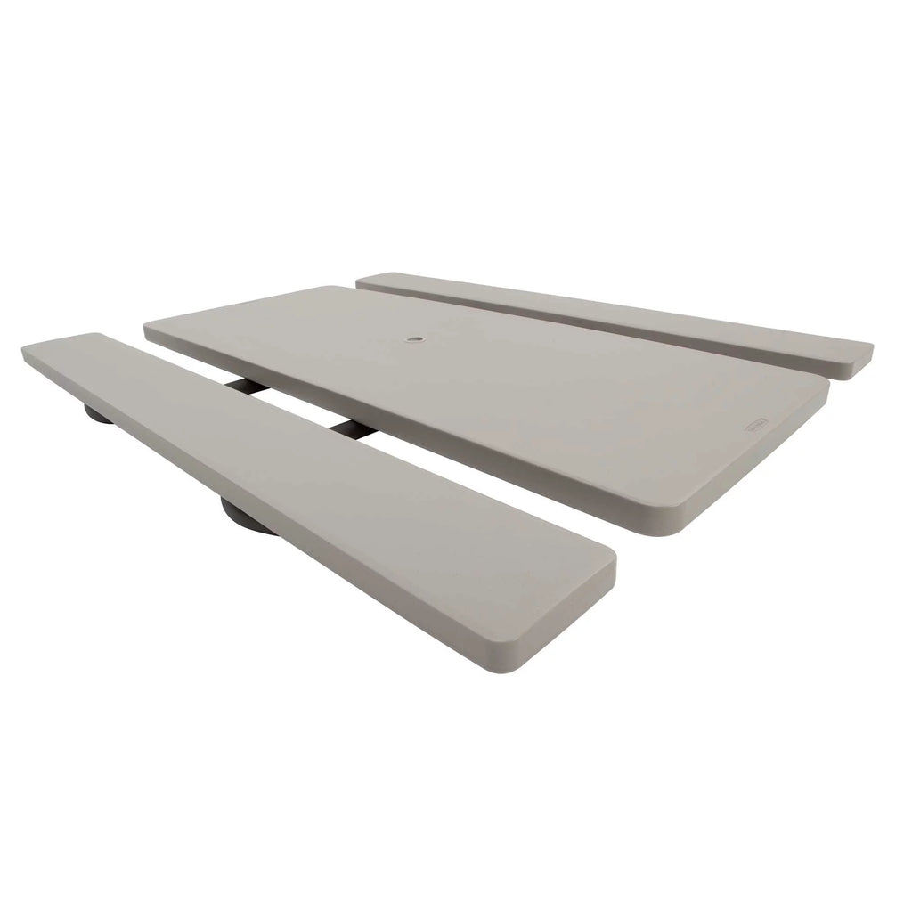 6 Foot Folding Picnic Table, Putty Y741