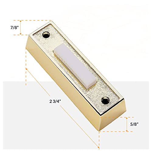 White Wired Door Bell Chime Kit with Transformer & Push Button I263