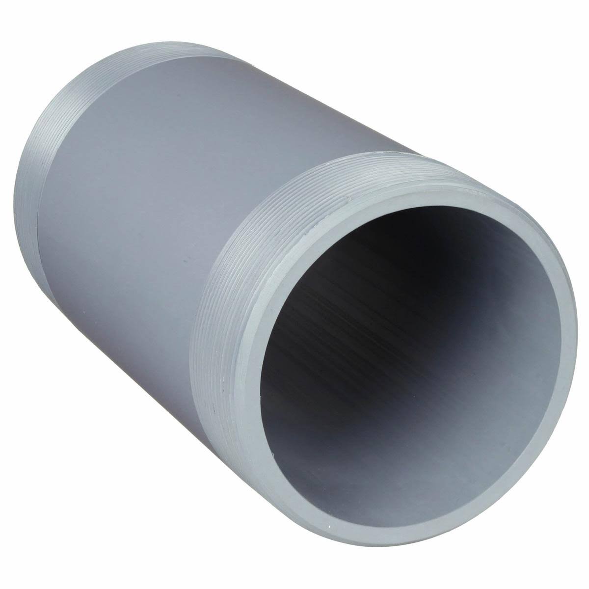 6 In Schedule 80 Gray PVC Pipe Nipple Z48747