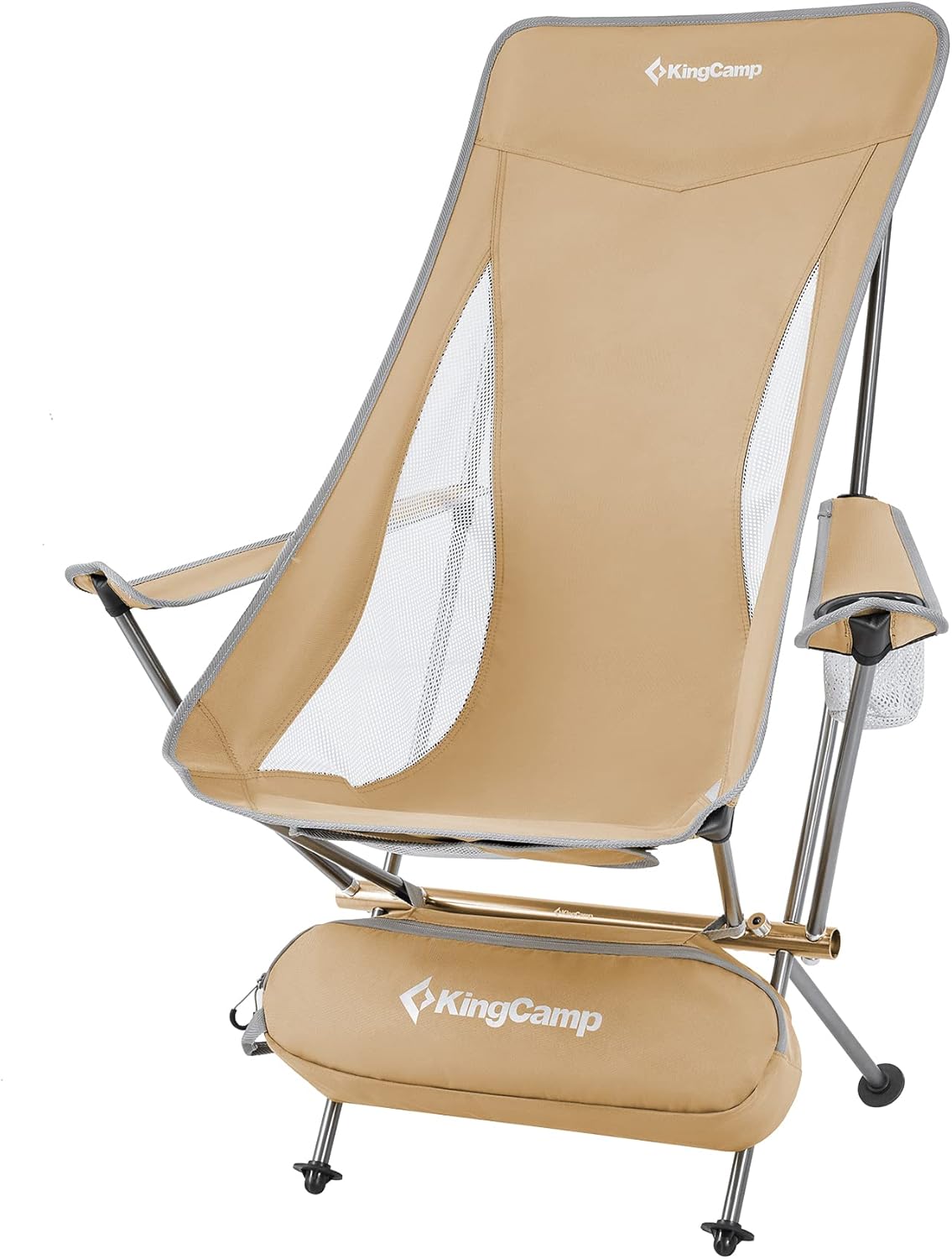 Ultralight High Back Folding Camping Chair with Armrest, 2 Pack, Carry Bag V839523