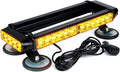 Amber White 32 LED Strobe Light Bar with Magnetic Base, Pack of 2 M94057