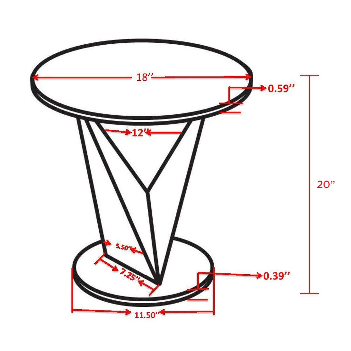 Amethyst Side Table Y5602