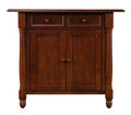 Drop Leaf Kitchen Island with Drawers and Cabinet N39722