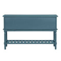 Navy Blue 2 Drawers Console Table W726