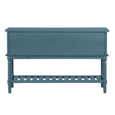 Navy Blue 2 Drawers Console Table W726