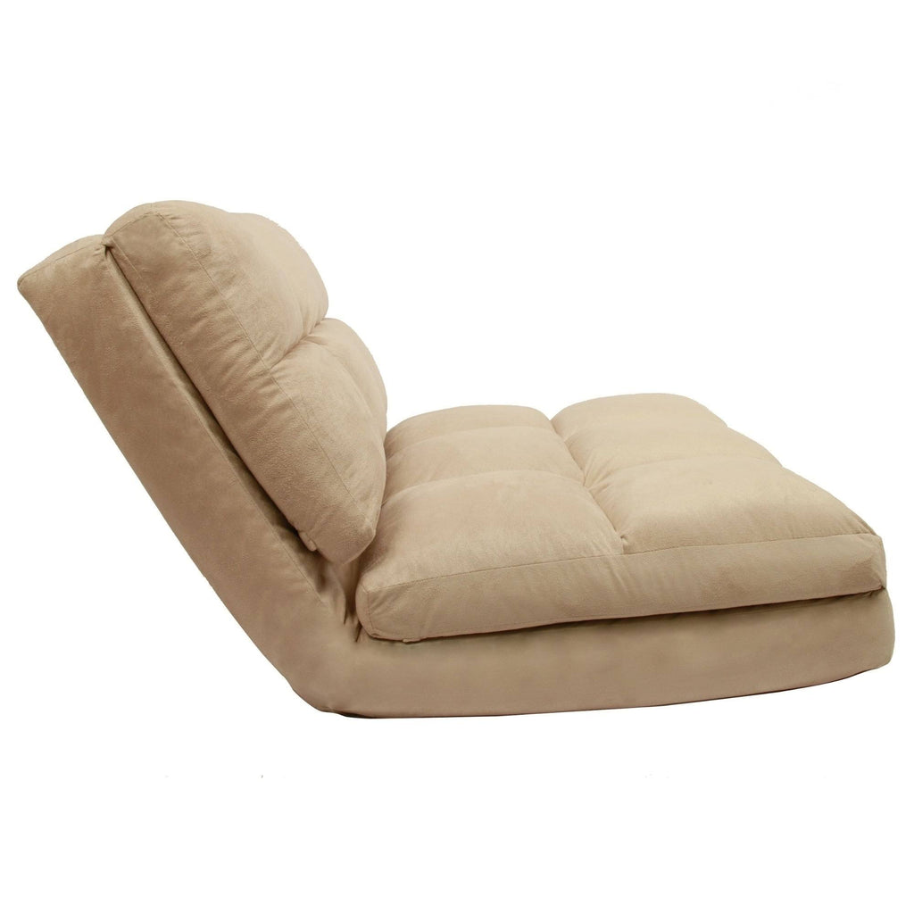 Purple Microsuede 5-Position Convertible Flip Chair Sleeper U750