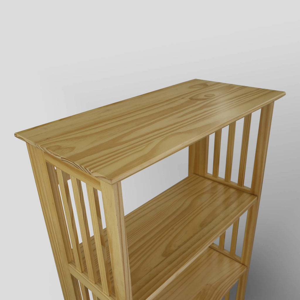 4 Shelf Folding Bookcase Natural G8420