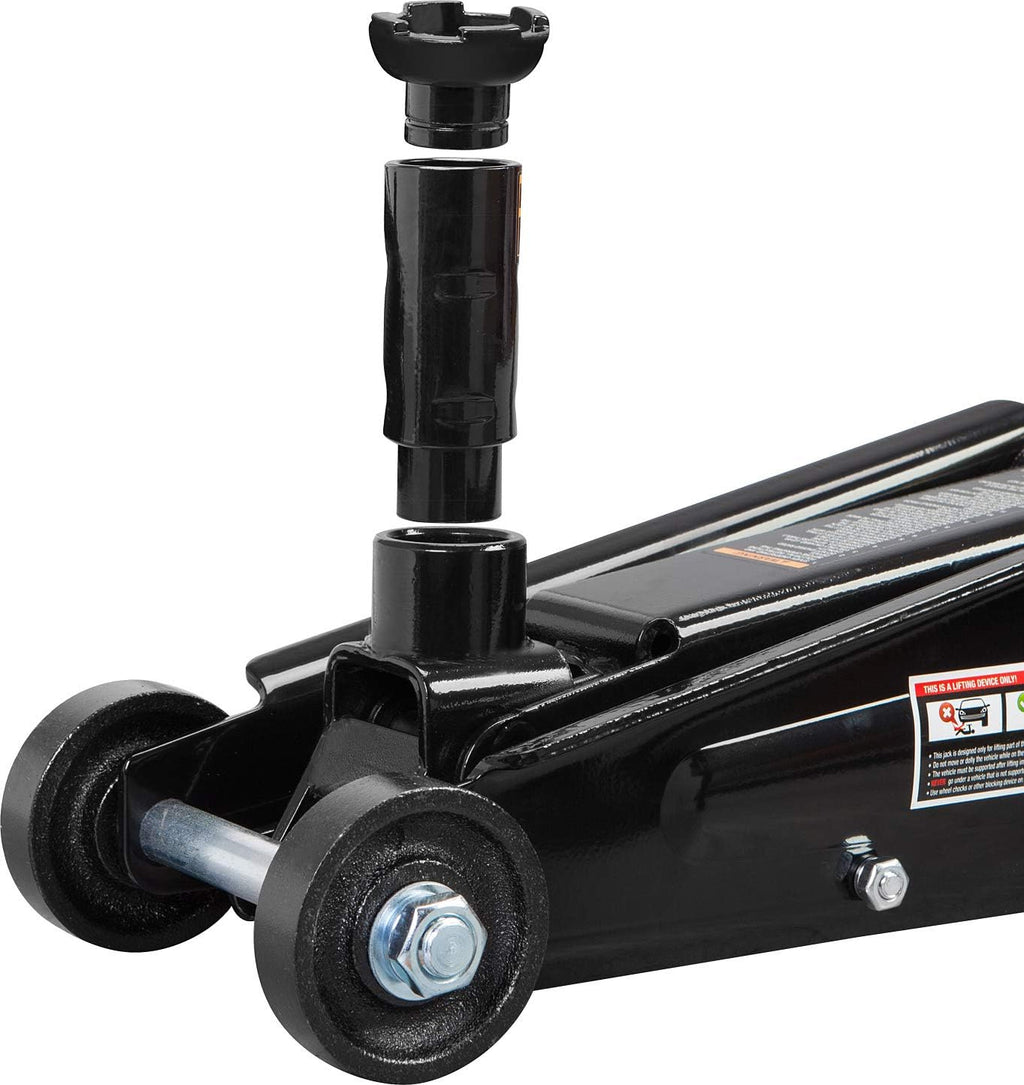 Hydraulic Trolley Floor Jack, 3 Ton (6,000 lb) Capacity, Black G511507