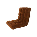 Brown Microplush Recliner Gaming Chair with Floor Mat B55693