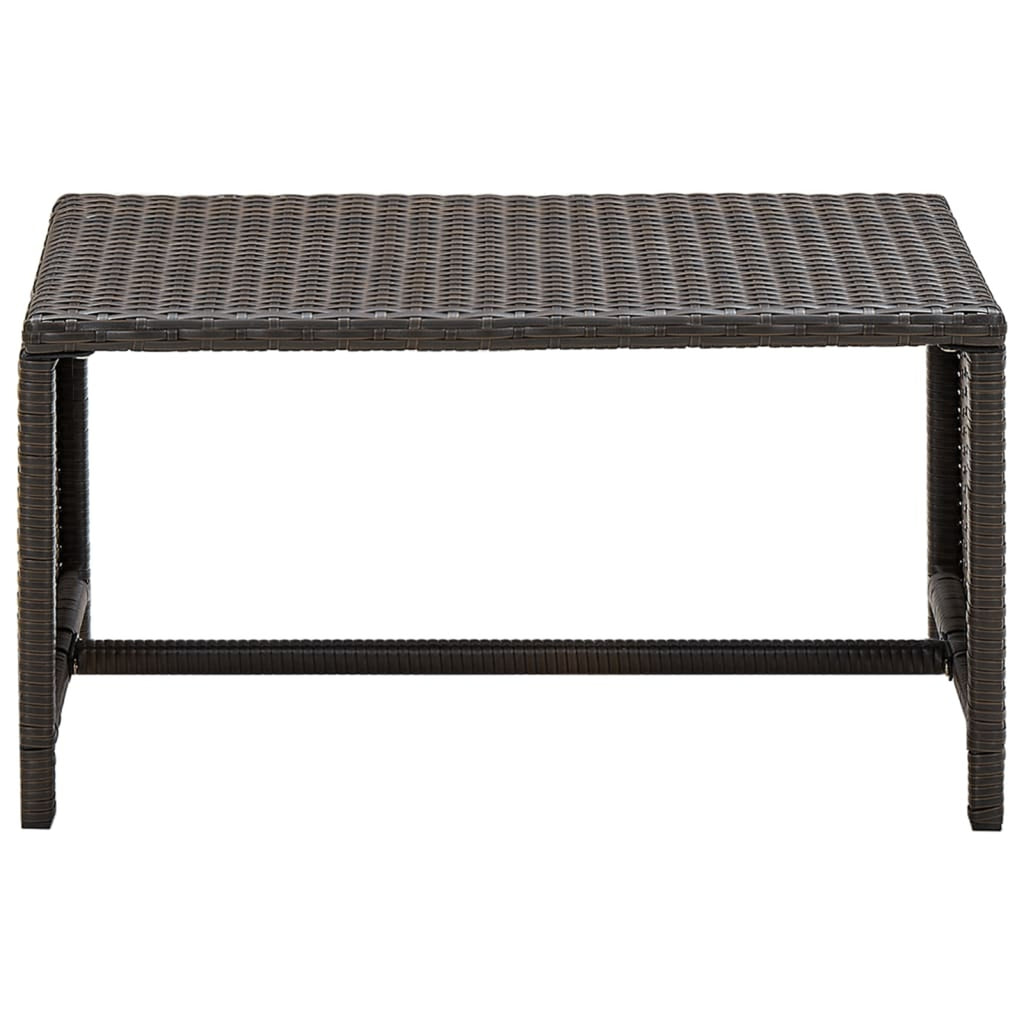 4 Piece Poly Rattan Outdoor Sectional Sofa Set with Coffee Table R578385