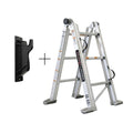 Aluminum Multi-Position Ladder with Wall Mount Q851