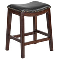 Cappuccino Wood Counter Height Stool W2492
