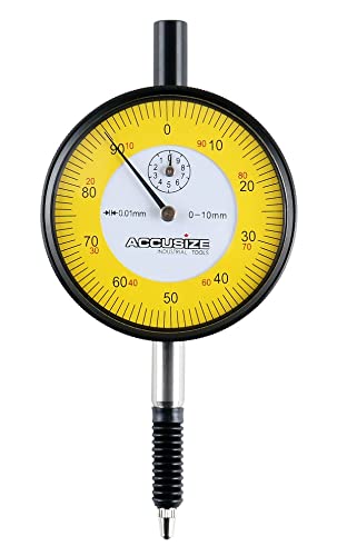 0-1 x 0.001 Lug Back Dial Indicator, Pack of 2 W6891