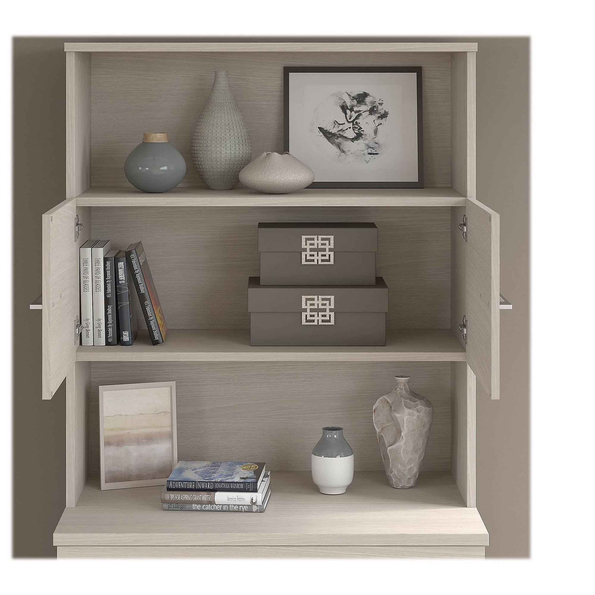 36W Tall Storage Cabinet with Doors and Shelves F60699