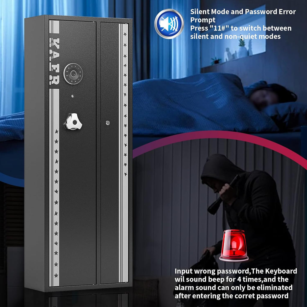 4-5 Gun Safe with Removable Shelf and Gun Rack R215