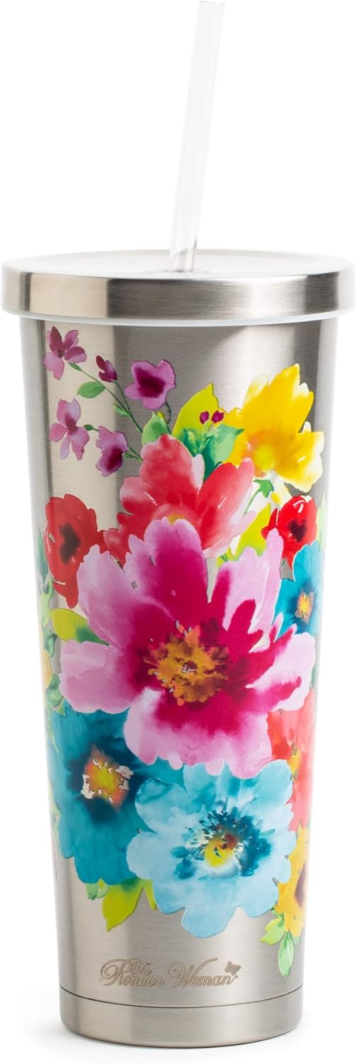 24 Oz Double Wall Vacuum Insulated Stainless Steel Tumbler Set R8926