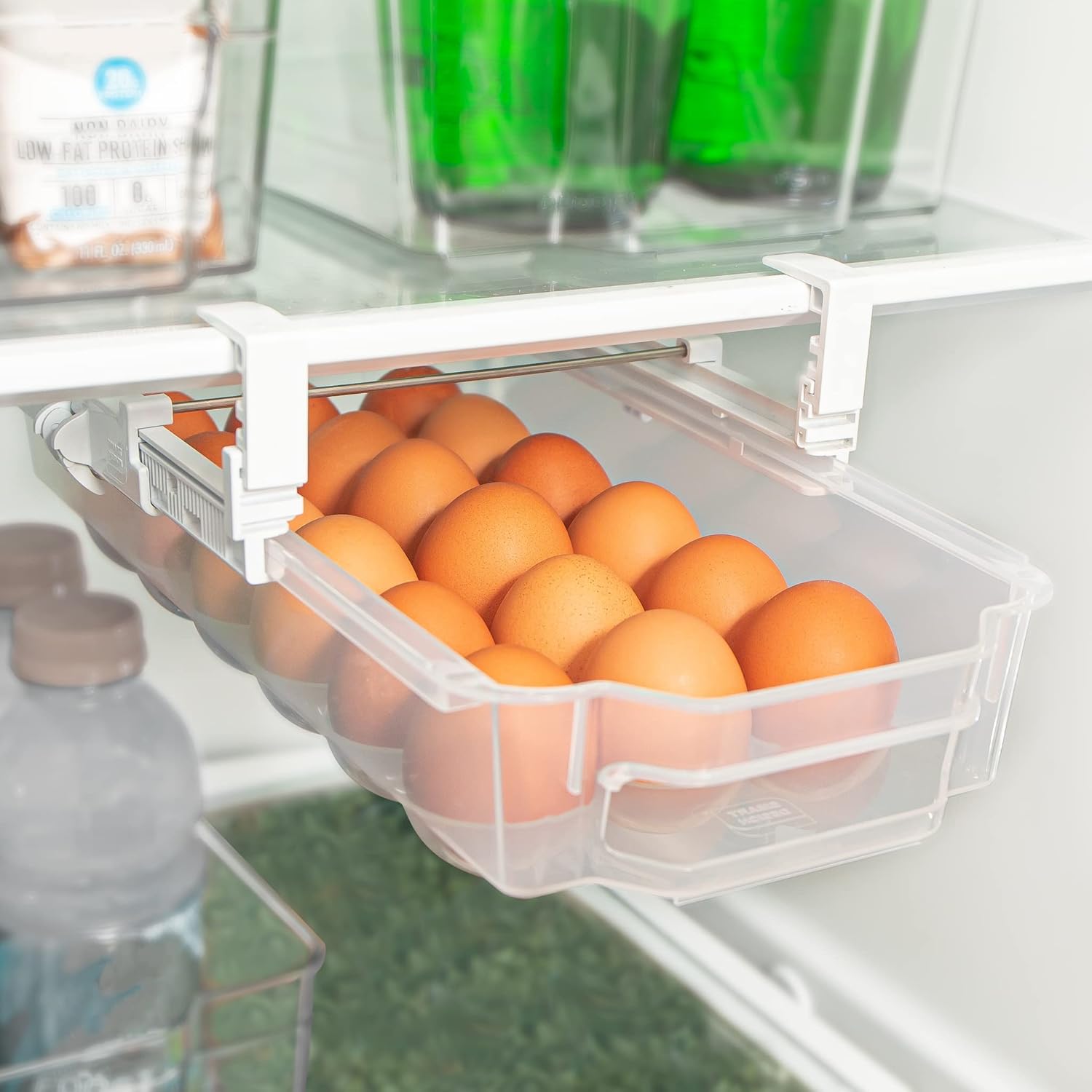 Clear Plastic Egg Drawer Set of 2 G218