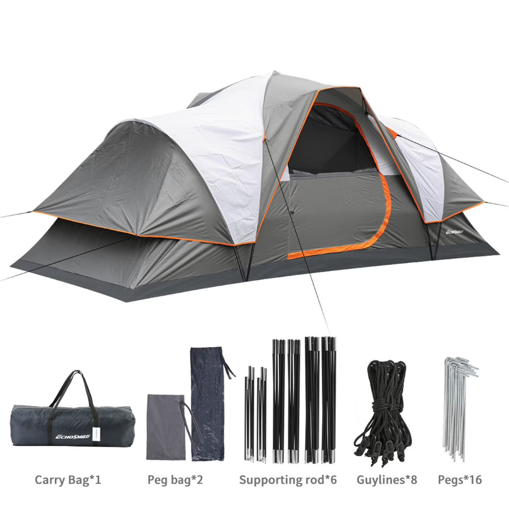 Grey Tent For 8 People Z82052