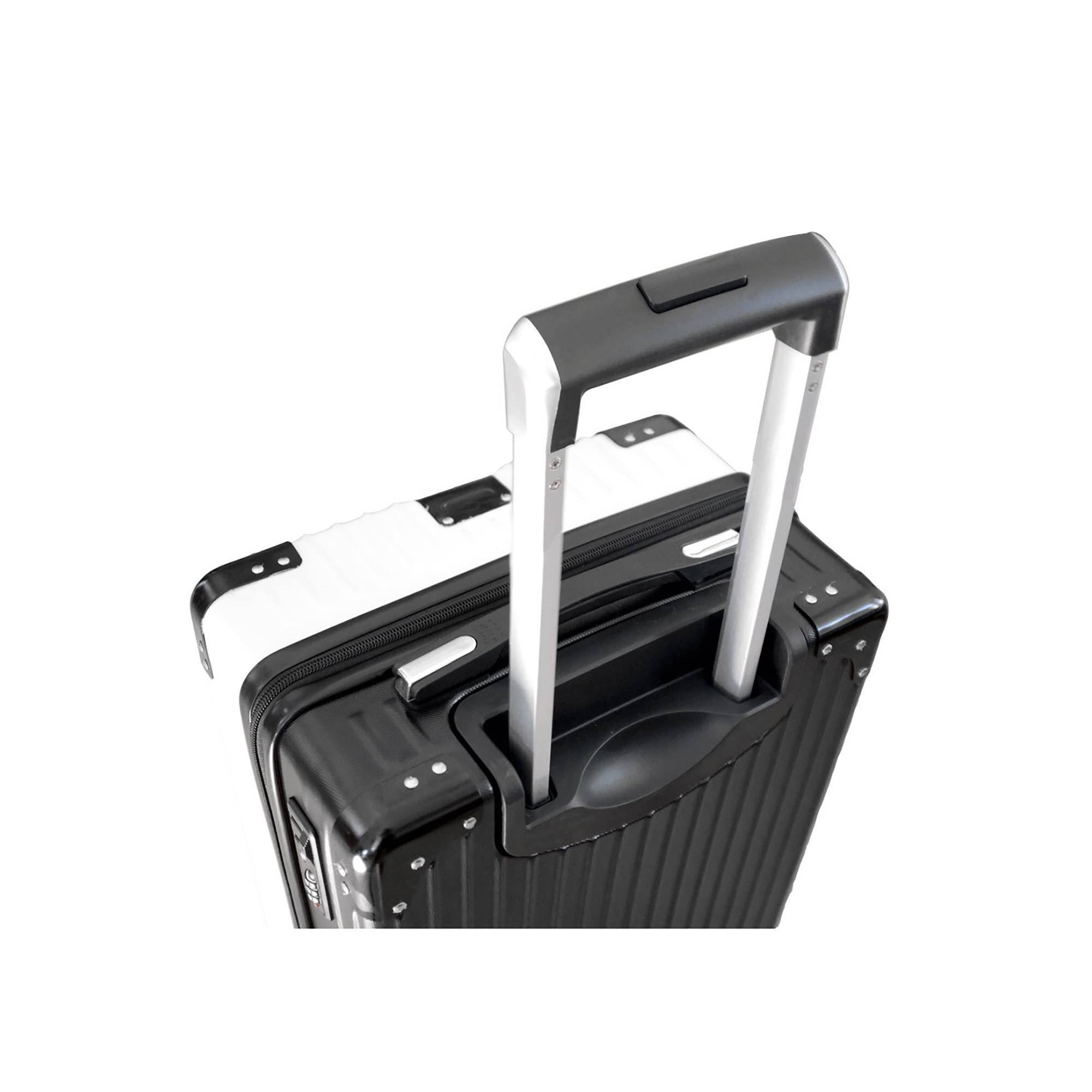 White Carry on Suitcase Y9006
