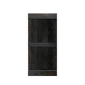 Charcoal Black 42 x 84 Solid Wood Interior Sliding Barn Door S4641