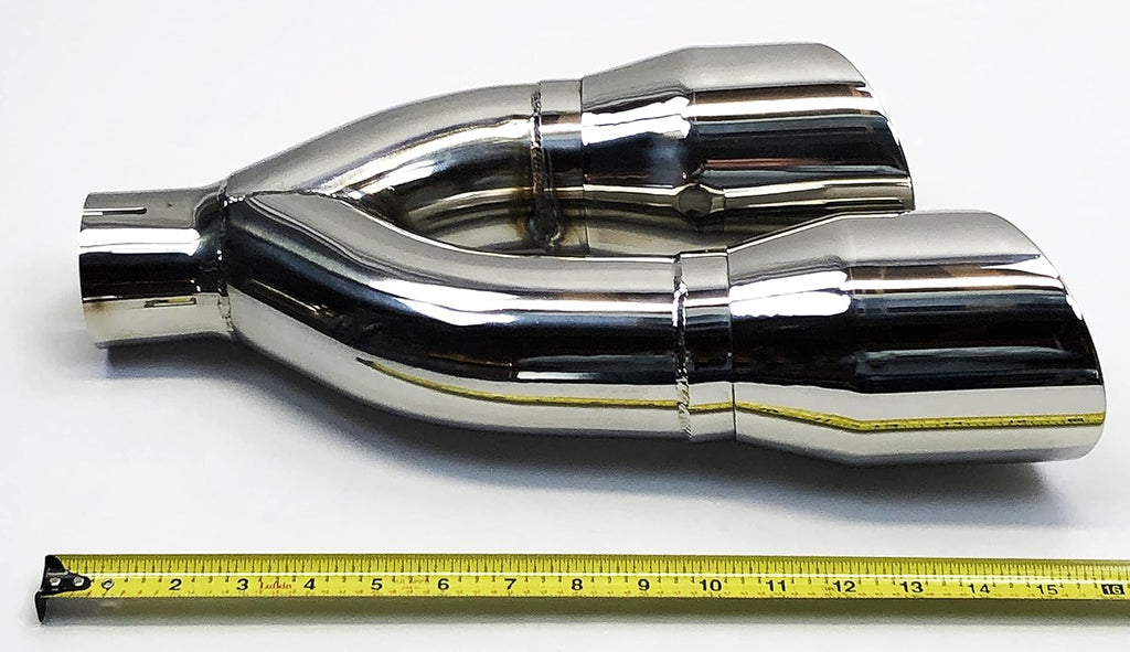 Stainless Steel Dual Slant Angle Exhaust Tip Y1109