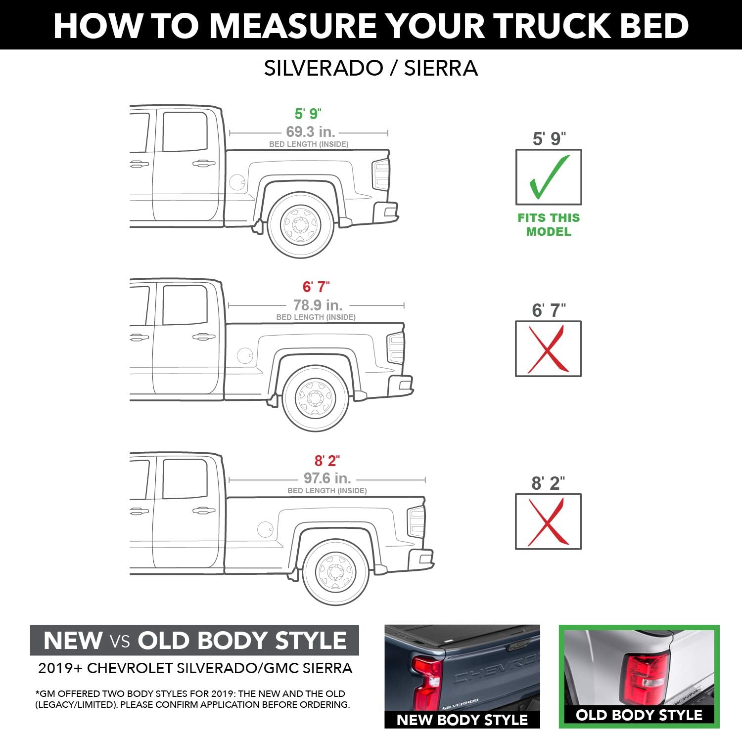 Soft Tri-Fold Truck Bed Tonneau Cover B7864