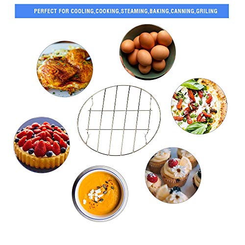 2 Pack 8" Stainless Steel Round Cooking Racks A4410