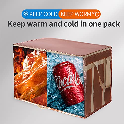 Insulated Food Delivery Bag, Black-Red, 1Pk W22223
