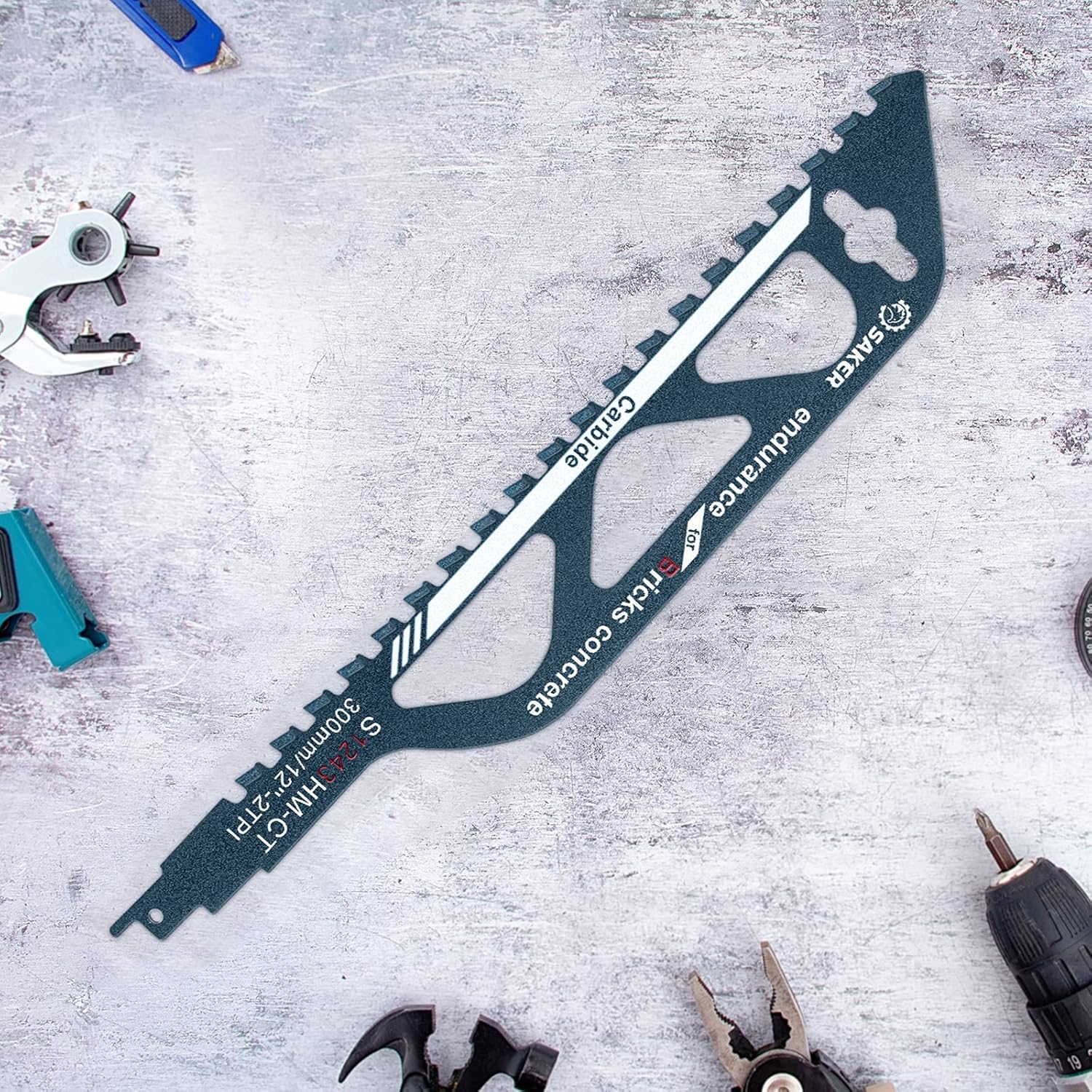 12”/300mm Pack of 2 Hard Alloy Reciprocating Saw Blades B881496