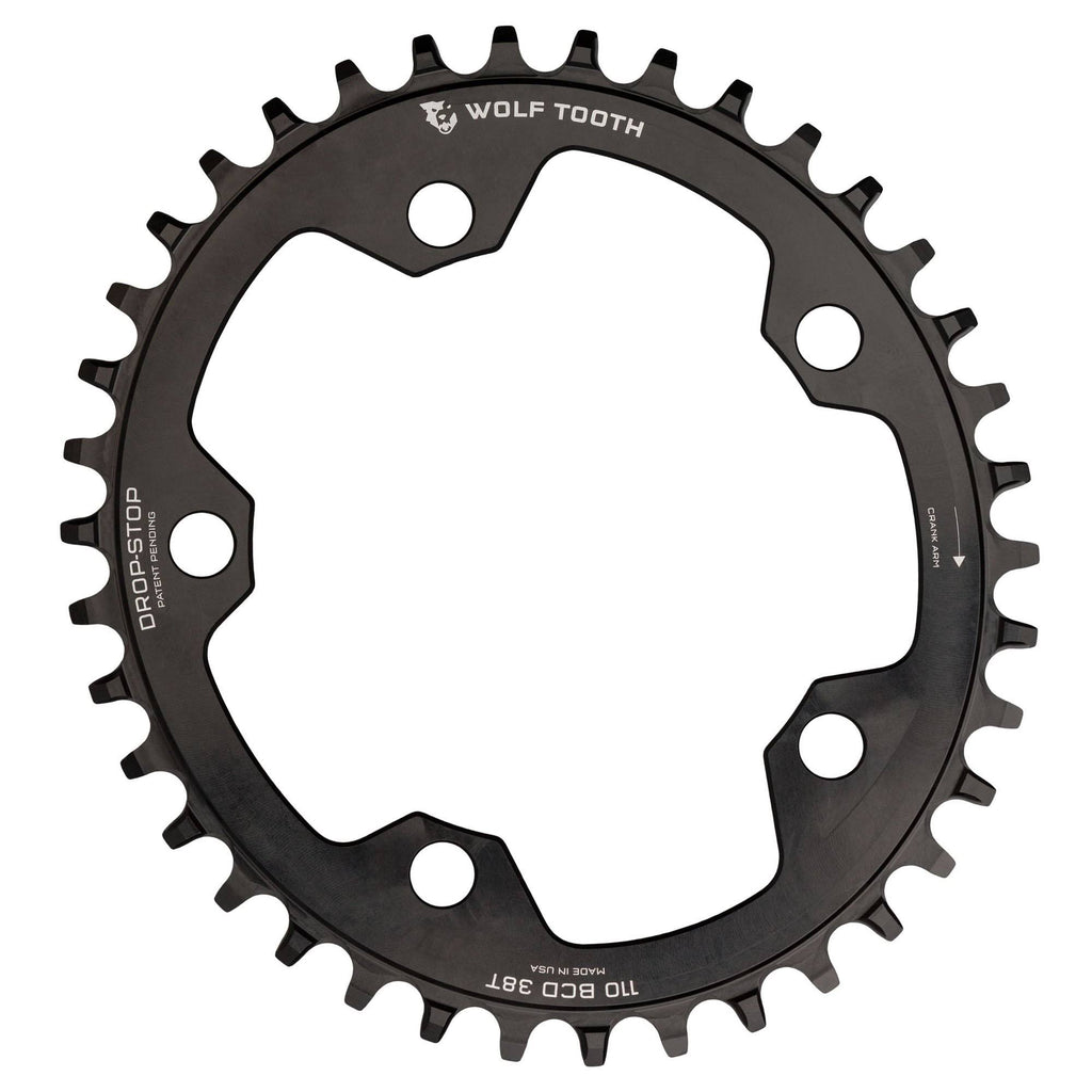 Elliptical 110 BCD Chainring - 38T 5-Bolt Drop-Stop I3012