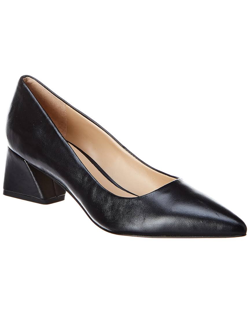 Black Leather Pump - Size 7 T2919