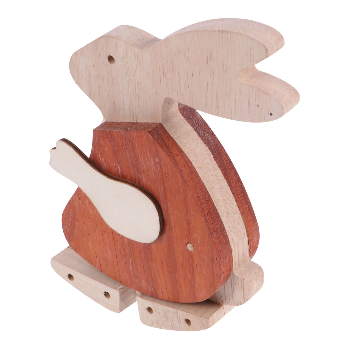 Red Rabbit Wooden Crafts Toys Playset H8247